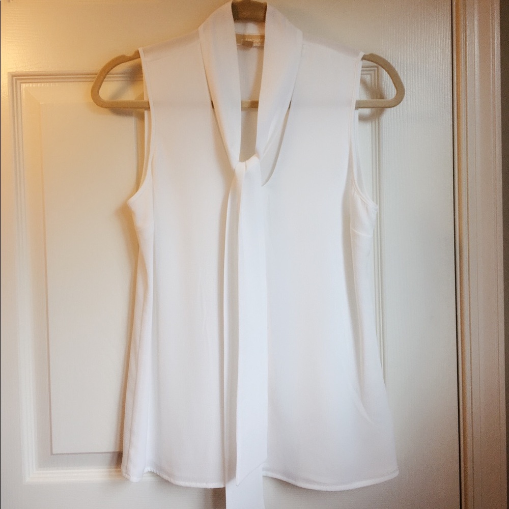 NWOT Michael Kors White tie tank top